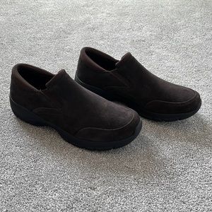 Land’s End Women’s Brown Suede Slip-On Shoe